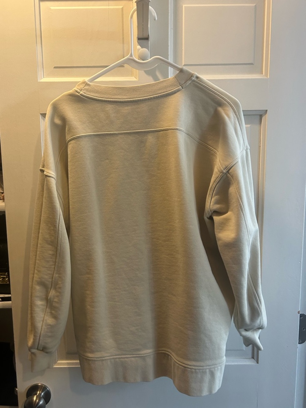 Lululemon Women’s Crewneck Sweatshirt in Light Beige - Picture 2 of 3